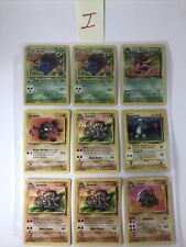 Lot of 9 Vintage pokemon cards I