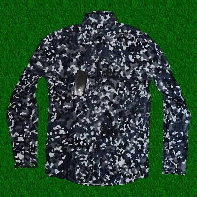 Tiger of Sweden URBAN Camo Pattern Men Formal Shirt Cotton size 37 RRP £69 - Image 1 of 4