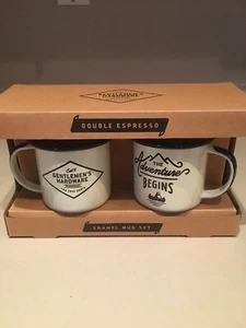 Double Exspreeso Enamel Mugs - Picture 1 of 4