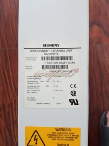 ONE USED SIEMENS FREQUENCY CONVERTER BRAKE UNIT 6SE7028-0EA87-2DA0 - Picture 1 of 1