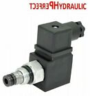 Hydraulic Cartrigde Valve Solenoid Operated 2/2 Poppet Type 24VDC Normal OPEN