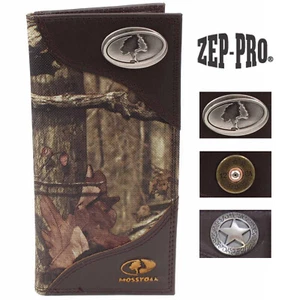 ZEP-PRO Mens Mossy Oak Nylon/Leather Lifestyle Concho Wallet - Picture 1 of 4