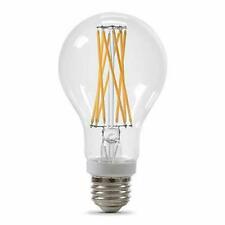 DIMMABLE FILAMENT LED LIGHT 100w Clear Glass Light Lamp Bulb White A21 2PACK