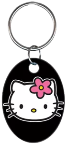 Hello Kitty Keyring Black - Collectable - Hello Kitty - FREE POST - Bild 1 von 1