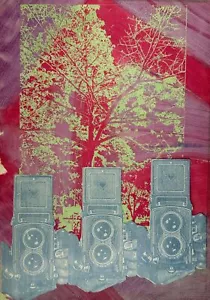 FREMEZ original 1990 unique pop art cyanotype signed Jose Gomez Fresquet Cuban - Picture 1 of 1