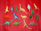 (16) Vintage MINI Plastic Toy Prehistoric Dinosaurs T-Rex Braci Spiny Steg Tri++