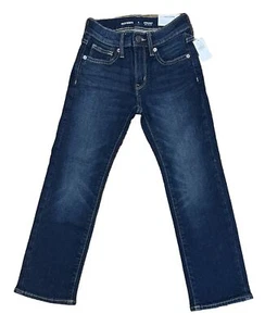 Old Navy Straight Built in Flex Jeans Dark Blue Youth Boys Size 6 - NEW - Picture 1 of 5