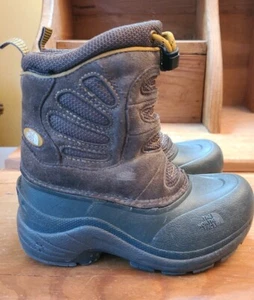 The North Face Snow boots Youth Boys Kids 11 Brown Heat Seeker Insulation - Picture 1 of 12