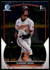 2023 Bowman Chrome Leandro Arias Baseball Cards #BCP-84