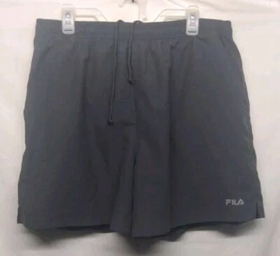 Bañador/pantalones cortos forrados azul vintage años 00 Fila Spellout XXL para hombre Foto 1 de 4