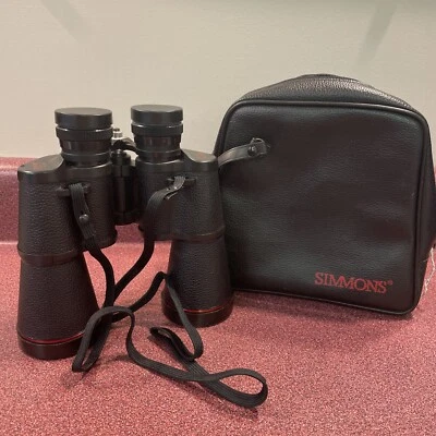 SIMMONS 1107 10x50 WA Red Line Binoculars 367ft @1000yds Coated Optics W/ INSTRU - Image 1 of 4