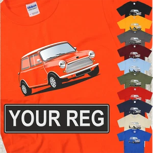BL Mini T-Shirt, personalisiertes Kennzeichen Oldtimer 11 Farben tolle Geschenkidee S-5XL - Bild 1 von 12