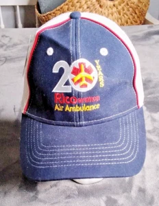 20 Años Rico Aviación Ambulancia Aérea Malla Correa Ajustable Sombrero Bordado - Imagen 1 de 8