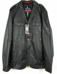 NWT $350 Men's Victorinox Unstructured Black Jacket Water Repellant Size 38  - Picture 1 of 5