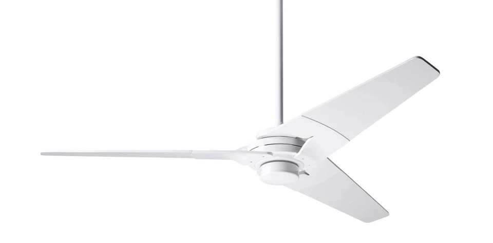 Modern Fan Company Torsion Gloss White 52" Ceiling Fan with Remote Control - Image 1 of 1