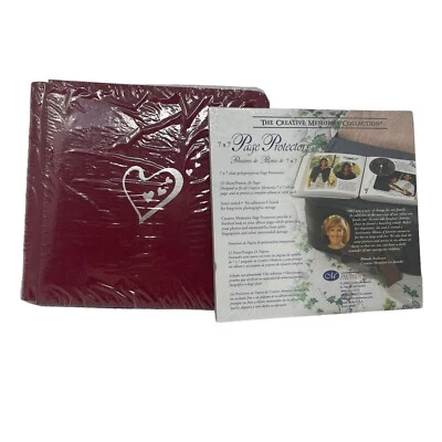 Creative Memories 7x7 Plata Corazón Rojo Páginas Álbum y 1 Juego de Protectores Nuevo Foto 1 de 4