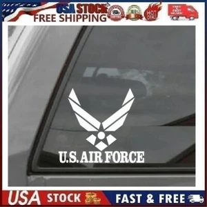 US AIR Force Vinyl Sticker Decal for Car Bumper Window Laptop (7" x 6.4", White) - Bild 1 von 7