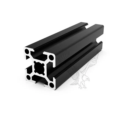 HIGH PEAK CONVERSIONS T SLOT ALUMINIUM PROFILE / EXTRUSION 3030 3060 BLACK / ANODISED - 2m LENGTH