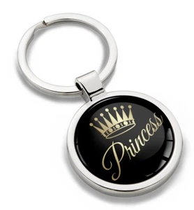 Portachiavi portachiavi metallo ciondolo confezione regalo principessa corona - Foto 1 di 5