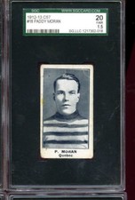 1912-13 C57 Paddy Moran #18 SGC 20 FAIR 1.5 Graded Hockey Card *ONLY*