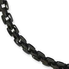 Black Stainless Steel Chains, Necklaces 