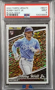 Bobby Witt Jr 2022 Topps Actualización Negro Dorado #BG-11 PSA 9 COMO NUEVO RC KC Royals - Imagen 1 de 2