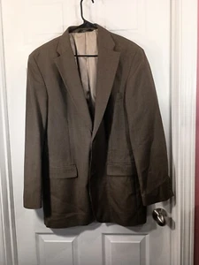 Haggar Blazer Jacket Size 42L Brown - Picture 1 of 9