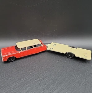 Vintage Tootsie Toys Ford Country Sedan Car and Long Trailer Metal Diecast Toy - Picture 1 of 23