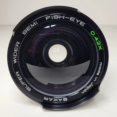 Sakar Super Wide Semi Fish Eye Lens W/ Case. 42× Serv VII 52mm Japan & One Cap - Image 1 of 4