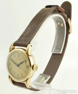Hamilton grade 748 vintage wrist watch, 18 jewels, round YGF "Todd" model case - Picture 1 of 6