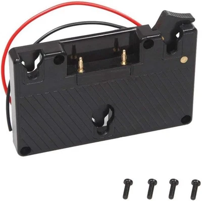 Soporte de batería de montaje dorado fuente de alimentación salida D-tap para Anton Bauer Panasonic Foto 1 de 3