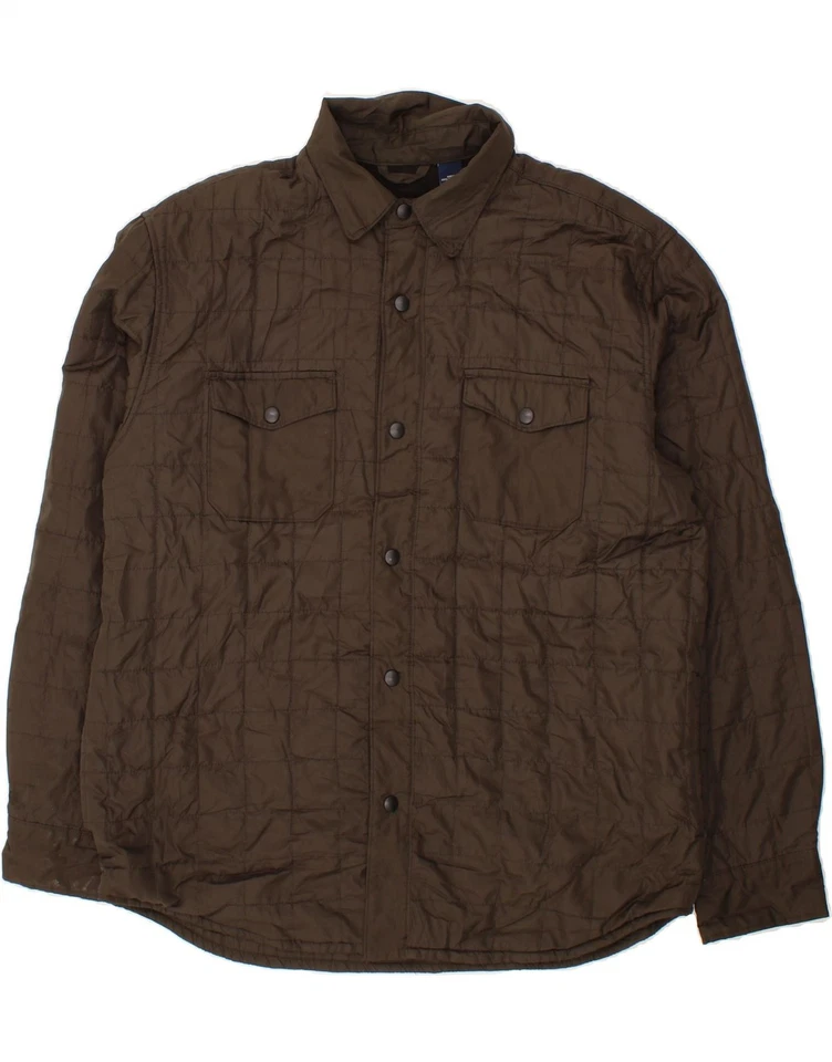 CHAPS Mens Tall Padded Jacket UK 42 XL Brown Polyester AQ01 - Image 1 of 3