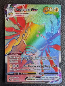 Regieleki VMAX - 198/195 Silver Tempest (Pokemon) Secret Rainbow Rare - Picture 1 of 2