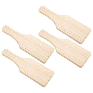 4 Pcs Wooden Clay Tablet Modeling Paddle Ceramic Sculpting Tools - Picture 1 of 12