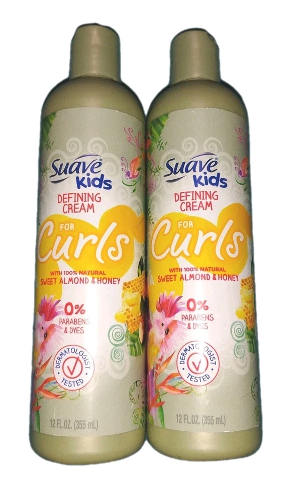 Paquete de 2 - Crema definidora suave para rizos para niños • Almendra dulce y miel • 12 fl oz  Foto 1 de 4