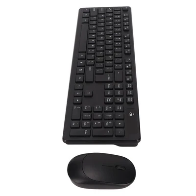Wireless Keyboard Mouse Combo 2.4G Waterproof 104 Keys ABS 1600dpi Keyboard Kit - Image 1 of 4