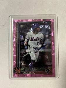 Luisangel Acuna Pink Diamante RC 2025 Topps Series 2 Rookie SP Mets Refractor - Picture 1 of 2