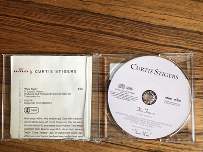 CURTIS STIGERS Maxi Promo CD Single THIS TIME mit BMG Promosheet - Bild 1 von 2