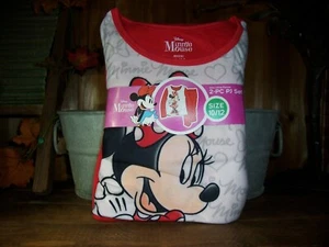 DISNEY MINNIE MOUSE GIRLS 2 PIECE FLANNEL PAJAMA SLEEP SET SIZE 10-12 LONG SLEEV - Picture 1 of 1