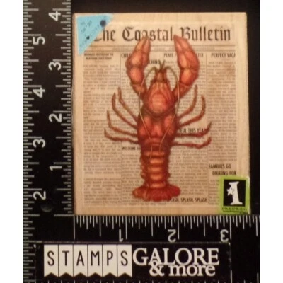 Estampillas de goma Inkadinkado EL BOLETÍN COSTERO LANGOSTA NÁUTICA #2969 Foto 1 de 2