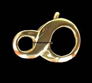 26mm 14k GOLD Gelb Gucci Figur 8 Designer Infinity Kette Trigger Verschluss ITALIEN - Bild 1 von 4