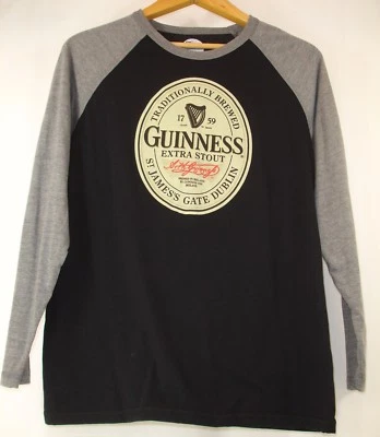 Camiseta Guinness 1759 Masculina Manga Longa M Cinza Preta Cervejaria Cervejaria Stout - Imagem 1 de 4
