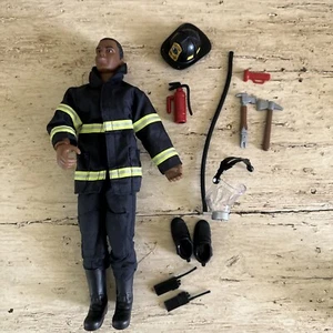 Power Team Firefighter Action Figure Outfit & Accessories Ax Mask Helmet Boots - Picture 1 of 22