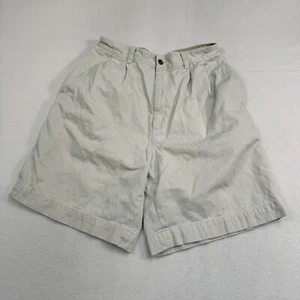 Abercrombie and Fitch Chino khakifarbene Herrenshorts Größe 31 cremefarben Hochhaus Vintage - Bild 1 von 11