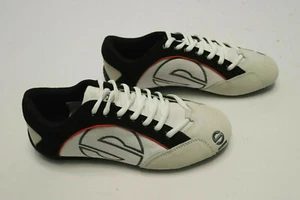 ZAPATOS SPARCO Racing Esse para hombre con cordones de lona blancos informales para caminar 38 euros 6 EE. UU. NUEVOS - Imagen 1 de 5
