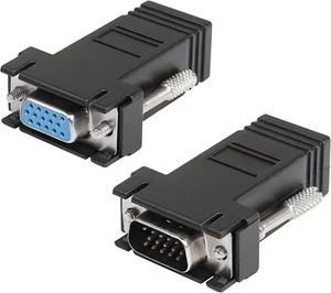 VGA Extender over Ethernet Adapter, VGA to RJ45 Signal Extender Adapter, VGA 15- - Picture 1 of 12