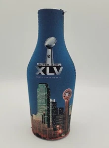 Super Bowl XLV 2011 Insulated Bottle Koozie Green Bay Packers Vs Steelers NFL - Picture 1 of 5