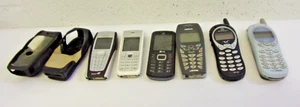 Lot of 6 Vintage Cell Phones. Nokia Motorola LG - Picture 1 of 11