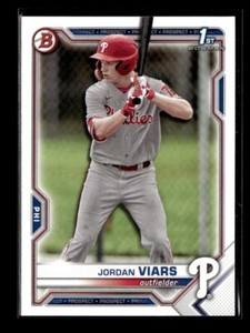 2021 Bowman Draft Paper Jordan Viars Phillies 4 Card Lot BD-132
