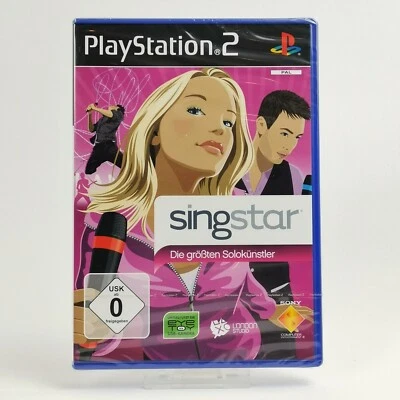 Sony Playstation 2 Spiel : Singstar Die größten Solokünstler - PS2 NEU SEALED - Bild 1 von 4